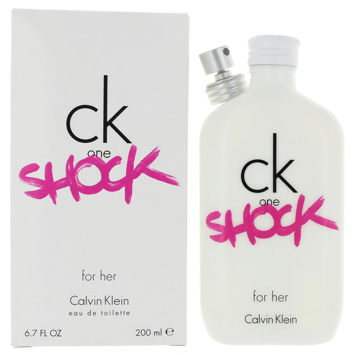 CK One Shock by Calvin Klein, 6.7 oz EDT Spray for Women